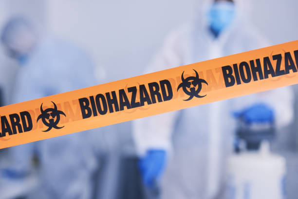 Professional Biohazard Cleanup technician working in Standish, ME